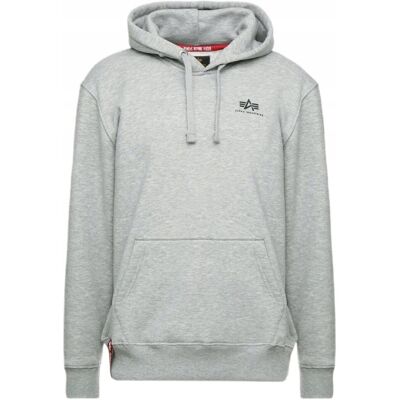 Bluza z kapturem Alpha Industries Small Logo Basic 196318 17 Szary XXL Bluza z kapturem Alpha Industries Small Logo Basic 196318 17 Szary XXL