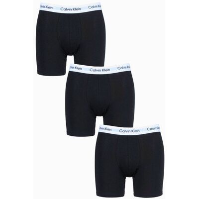 Bokserki Męskie Calvin Klein 3-Pak Czarny, Długie Nogawki, Rozmiar M Bokserki Męskie Calvin Klein 3-Pak Czarny, Długie Nogawki, Rozmiar M