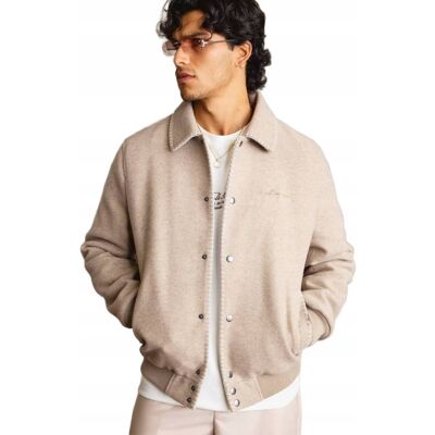 Inny producent BOOHOOMAN BEŻOWA KURTKA BOMBER Z LOGOWANIEM I SZNURKAMI S Z3A Inny producent BOOHOOMAN BEŻOWA KURTKA BOMBER Z LOGOWANIEM I SZNURKAMI S Z3A