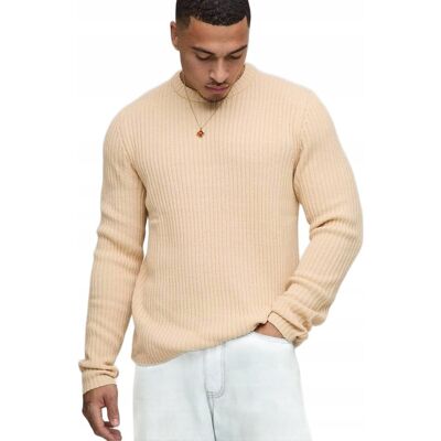 Inny producent BOOHOOMAN BEŻOWY SWETER MĘSKI Z GŁADKIM DŻERSEJOWYM SZEWEM L Z_A Inny producent BOOHOOMAN BEŻOWY SWETER MĘSKI Z GŁADKIM DŻERSEJOWYM SZEWEM L Z_A