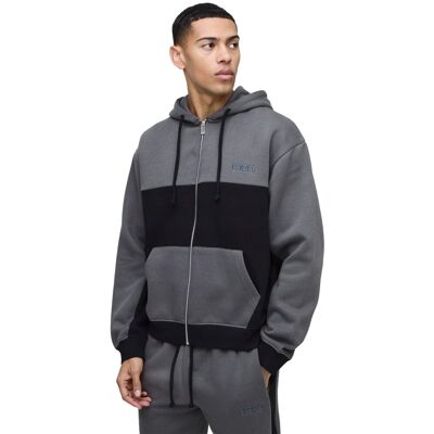 Inny producent BOOHOOMAN BLUZA MĘSKA Z KAPTUREM ROZPINANA MELANŻ CZARNA SZARA Z3A* Inny producent BOOHOOMAN BLUZA MĘSKA Z KAPTUREM ROZPINANA MELANŻ CZARNA SZARA Z3A*