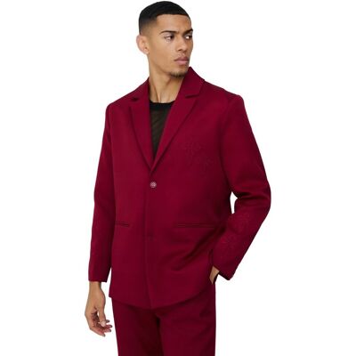 Inny producent BOOHOOMAN MĘSKI GARNITUR SLIM BORDOWY Z HAFTEM KRZYŻY 40 Z3A* Inny producent BOOHOOMAN MĘSKI GARNITUR SLIM BORDOWY Z HAFTEM KRZYŻY 40 Z3A*