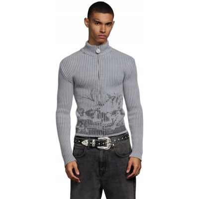 Inny producent BOOHOOMAN SZARY SWETER MĘSKI GOLF PRĄŻKOWANY Z BAWEŁNY XXL Z3A Inny producent BOOHOOMAN SZARY SWETER MĘSKI GOLF PRĄŻKOWANY Z BAWEŁNY XXL Z3A