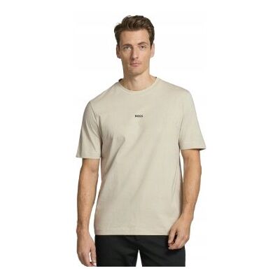 Inny producent BOSS BEŻOWY BAWEŁNIANY T-SHIRT Z OKRĄGŁYM DEKOLTEM XS 1JQA Inny producent BOSS BEŻOWY BAWEŁNIANY T-SHIRT Z OKRĄGŁYM DEKOLTEM XS 1JQA