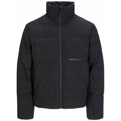 JACK&JONES BRANDIT CZARNA PIKOWANA KURTKA MĘSKA Z WYSOKIM KOŁNIERZEM XS J5C JACK&JONES BRANDIT CZARNA PIKOWANA KURTKA MĘSKA Z WYSOKIM KOŁNIERZEM XS J5C