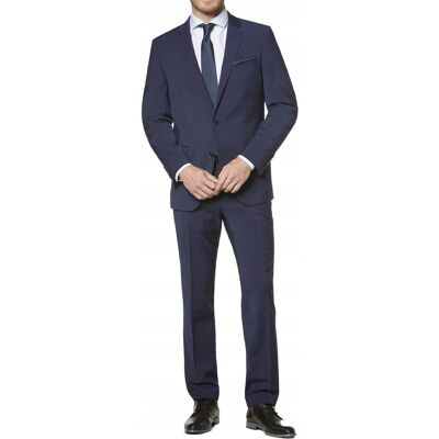 Inny producent BUGATTI GRANATOWY GARNITUR SLIM Z ELEGANCKĄ MARYNARKĄ NA WESLE 44 7CA Inny producent BUGATTI GRANATOWY GARNITUR SLIM Z ELEGANCKĄ MARYNARKĄ NA WESLE 44 7CA