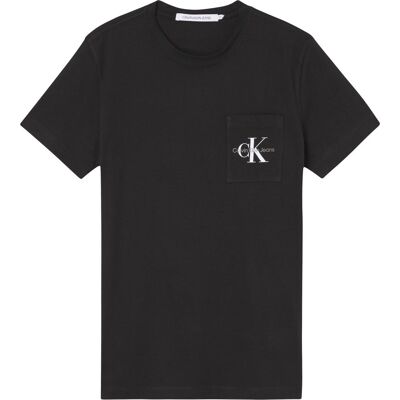 Calvin Klein Koszulka Męska T-Shirt Core Monogram Pocket Black J30J320936 Beh M Calvin Klein Koszulka Męska T-Shirt Core Monogram Pocket Black J30J320936 Beh M