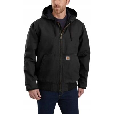 CARHARTT CZARNA KURTKA Z KAPTUREM DO BIODER Z ZAMKIEM XL JYB CARHARTT CZARNA KURTKA Z KAPTUREM DO BIODER Z ZAMKIEM XL JYB