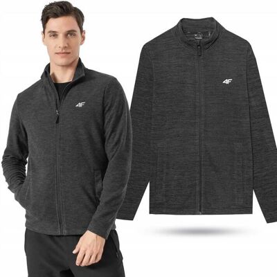 Ciepła bluza męska polarowa 4F polar męski ze stójką rozpinany R. 3XL Ciepła bluza męska polarowa 4F polar męski ze stójką rozpinany R. 3XL