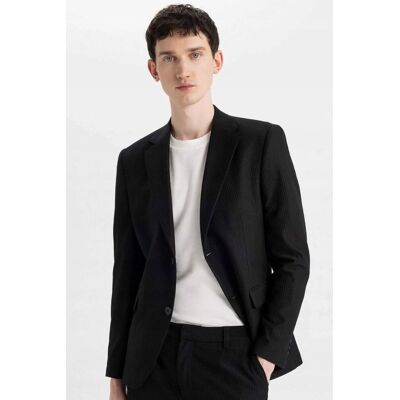 Inny producent DEFACTO MARYNARKA MĘSKA CZARNA PASKI SLIM FIT 48 5GA* Inny producent DEFACTO MARYNARKA MĘSKA CZARNA PASKI SLIM FIT 48 5GA*