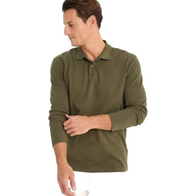 DEFACTO MĘSKA KOSZULKA POLO Z DŁUGIM RĘKAWEM KHAKI BAWEŁNA L 5DA DEFACTO MĘSKA KOSZULKA POLO Z DŁUGIM RĘKAWEM KHAKI BAWEŁNA L 5DA