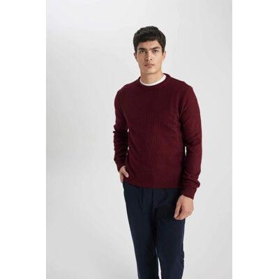 Inny producent DEFACTO MĘSKI SWETER BORDOWY Z OKRĄGŁYM DEKOLTEM I FAKTURĄ XL 5GA* Inny producent DEFACTO MĘSKI SWETER BORDOWY Z OKRĄGŁYM DEKOLTEM I FAKTURĄ XL 5GA*