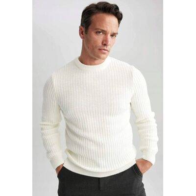 Inny producent DEFACTO MĘSKI SWETER W PRĄŻKI Z OKRĄGŁYM DEKOLTEM 100% AKRYL S 5GA* Inny producent DEFACTO MĘSKI SWETER W PRĄŻKI Z OKRĄGŁYM DEKOLTEM 100% AKRYL S 5GA*