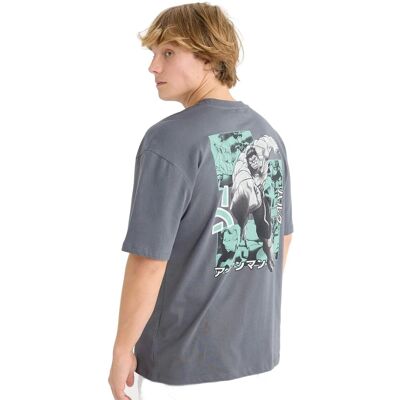 DEFACTO MĘSKI T-SHIRT SZARY Z NADRUKIEM NA PLECACH L 5DA DEFACTO MĘSKI T-SHIRT SZARY Z NADRUKIEM NA PLECACH L 5DA
