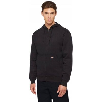 DICKIES CZARNA BLUZA MĘSKA Z KAPTUREM I KIESZENIĄ NA SUWAK XXL JPA DICKIES CZARNA BLUZA MĘSKA Z KAPTUREM I KIESZENIĄ NA SUWAK XXL JPA