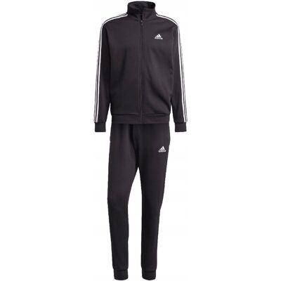 Dres męski adidas Basic 3-Stripes Fleece czarny IJ6067 S Dres męski adidas Basic 3-Stripes Fleece czarny IJ6067 S