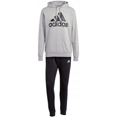 Dres męski adidas Big Logo Terry szaro-czarny IC6749 L Dres męski adidas Big Logo Terry szaro-czarny IC6749 L