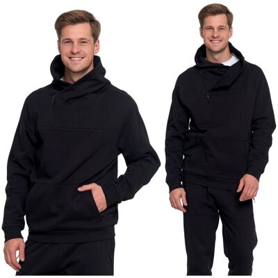 Elegancka Bluza Męska Ocieplana Z Wysoką Stójką Rozpinana Gładka Moraj M Elegancka Bluza Męska Ocieplana Z Wysoką Stójką Rozpinana Gładka Moraj M