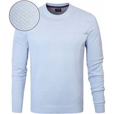 Elegancki SWETER Męski Klasyczny BŁĘKITNY Bawełniany XXXL Pako Jeans Elegancki SWETER Męski Klasyczny BŁĘKITNY Bawełniany XXXL Pako Jeans