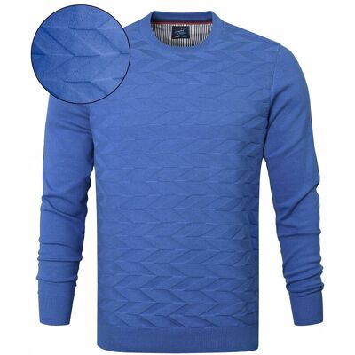 Elegancki SWETER Męski Klasyczny NIEBIESKI Bawełniany XXXL Pako Jeans Elegancki SWETER Męski Klasyczny NIEBIESKI Bawełniany XXXL Pako Jeans