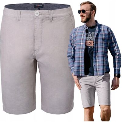 ELEGANCKIE Spodenki SZORTY Chino Męskie MARIUS Jasnoszare 38 Pako Jeans ELEGANCKIE Spodenki SZORTY Chino Męskie MARIUS Jasnoszare 38 Pako Jeans