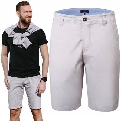 ELEGANCKIE Spodenki SZORTY Chino Męskie RALPH Jasnoszare 32 Pako Jeans ELEGANCKIE Spodenki SZORTY Chino Męskie RALPH Jasnoszare 32 Pako Jeans