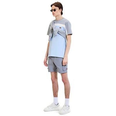 Ellesse MĘSKI T-SHIRT NIEBIESKI Z SZARYMI WSTAWKAMI OKRĄGŁY DEKOLT L 5DA Ellesse MĘSKI T-SHIRT NIEBIESKI Z SZARYMI WSTAWKAMI OKRĄGŁY DEKOLT L 5DA