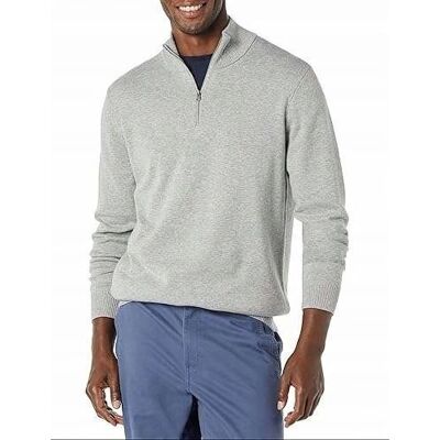 inna (Inny) Essentials Mens 100% Cotton Quarter-Zip Sweater inna (Inny) Essentials Mens 100% Cotton Quarter-Zip Sweater