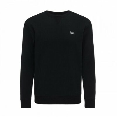 Felpa Uomo Lee 112121791 Patch Crew Black Felpa Uomo Lee 112121791 Patch Crew Black