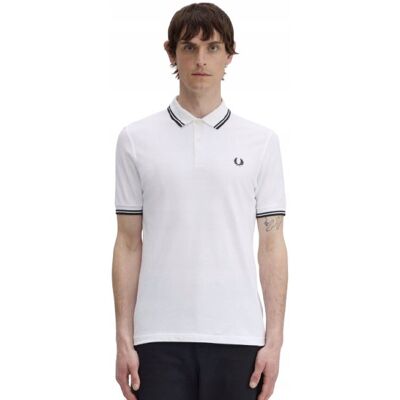 Fred Perry Biała Klasyczna Koszulka Polo Z Kontrastowym Lamowaniem M I2b Fred Perry Biała Klasyczna Koszulka Polo Z Kontrastowym Lamowaniem M I2b