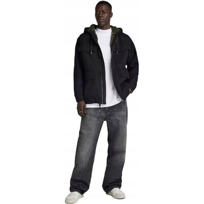 G-STAR RAW CZARNA KURTKA BAWEŁNIANA Z KAPTUREM REGULAR XXL J_A G-STAR RAW CZARNA KURTKA BAWEŁNIANA Z KAPTUREM REGULAR XXL J_A