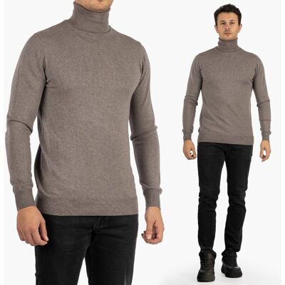 Inny producent Golf Męski Slim Fit Elegancki Sweter Szary Klasyczny Modny Dopasowany XL Inny producent Golf Męski Slim Fit Elegancki Sweter Szary Klasyczny Modny Dopasowany XL