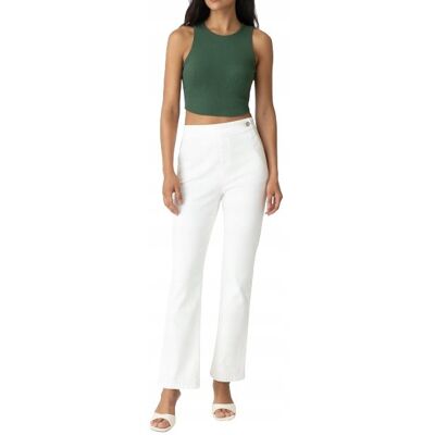 Inny producent Guess Białe Spodnie Casual Proste W Wysokim Stanie Bawełna 27/35 Gmb Inny producent Guess Białe Spodnie Casual Proste W Wysokim Stanie Bawełna 27/35 Gmb
