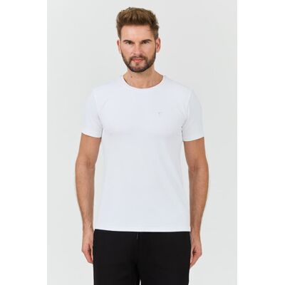 Guess Biały męski t-shirt New Tech Str T XXL Guess Biały męski t-shirt New Tech Str T XXL