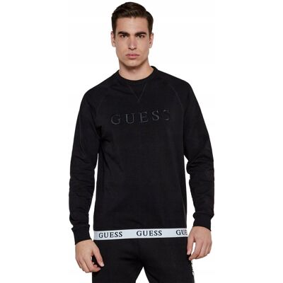 Inny producent GUESS BLUZA MĘSKA CZARNA BAWEŁNIANA BEZ KAPTURA Z LOGO S 12CA Inny producent GUESS BLUZA MĘSKA CZARNA BAWEŁNIANA BEZ KAPTURA Z LOGO S 12CA