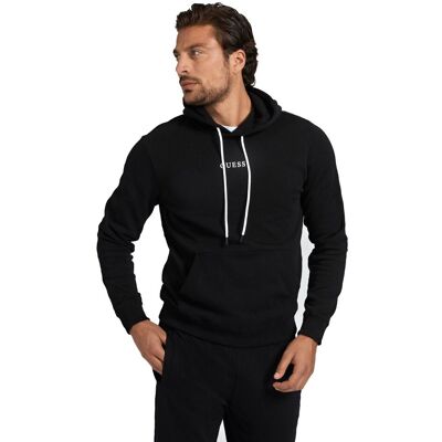 BLUZA MĘSKA OCIEPLANA ES ROY GUESS HOODIE BLACK M0GQ03R44Q7 JBLK - Rozmiar: XL BLUZA MĘSKA OCIEPLANA ES ROY GUESS HOODIE BLACK M0GQ03R44Q7 JBLK - Rozmiar: XL