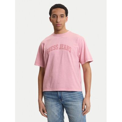 Guess Jeans T-Shirt Męskie Różowy M6GIB6K8FQ4 Guess Jeans T-Shirt Męskie Różowy M6GIB6K8FQ4