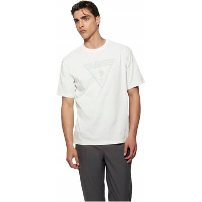 Guess Koszulka Męska T-Shirt Alino Cn T-Shirt Ecru R.M Guess Koszulka Męska T-Shirt Alino Cn T-Shirt Ecru R.M