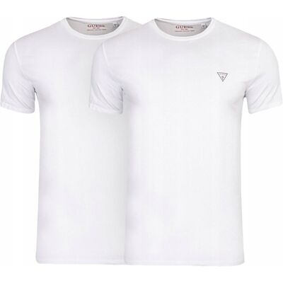 Guess Koszulka Męska T-Shirt Caleb Hero Cnk S/S 2 Pack Biała R.Xxl Guess Koszulka Męska T-Shirt Caleb Hero Cnk S/S 2 Pack Biała R.Xxl