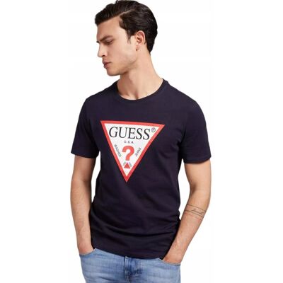Guess Koszulka Męska T-Shirt Original Granat R.L Guess Koszulka Męska T-Shirt Original Granat R.L