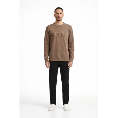 Inny producent GUESS MĘSKI BRĄZOWY SWETER Z OKRĄGŁYM DEKOLTEM I LOGO L GŁA Inny producent GUESS MĘSKI BRĄZOWY SWETER Z OKRĄGŁYM DEKOLTEM I LOGO L GŁA