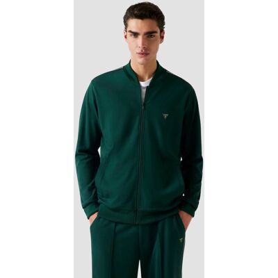 Guess Zielona męska bluza rozpinana Truck Interlock M Guess Zielona męska bluza rozpinana Truck Interlock M