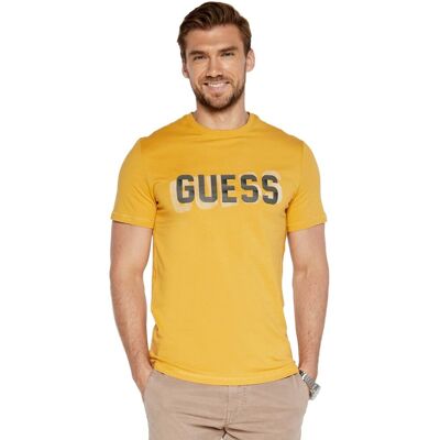 Inny producent GUESS ŻÓŁTY T-SHIRT MĘSKI Z NADRUKIEM LOGO BAWEŁNA M 1GŁA Inny producent GUESS ŻÓŁTY T-SHIRT MĘSKI Z NADRUKIEM LOGO BAWEŁNA M 1GŁA