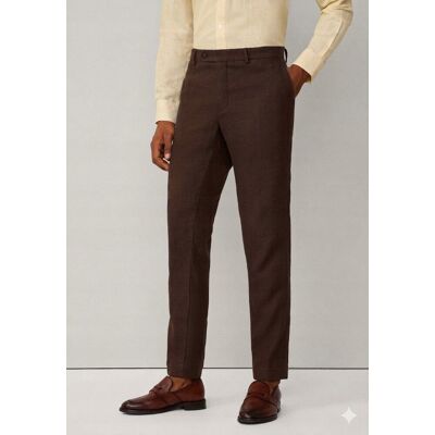 Inny producent HACKETT ELEGANCKIE SPODNIE MĘSKIE BRĄZOWE PROSTE W KANT 34L 7AA Inny producent HACKETT ELEGANCKIE SPODNIE MĘSKIE BRĄZOWE PROSTE W KANT 34L 7AA