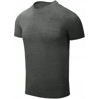 Helikon-Tex Koszulka z bawełny organicznej Slim Melange Black Grey M Helikon-Tex Koszulka z bawełny organicznej Slim Melange Black Grey M