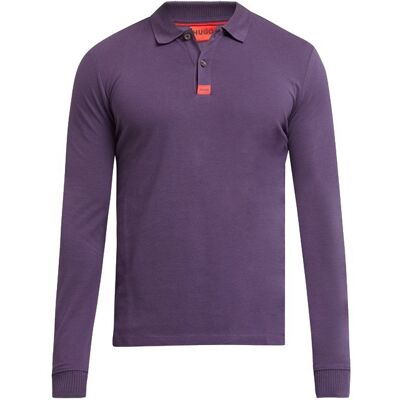 HUGO BOSS fioletowa koszulka polo z długim rękawem męski longsleeve r. S HUGO BOSS fioletowa koszulka polo z długim rękawem męski longsleeve r. S