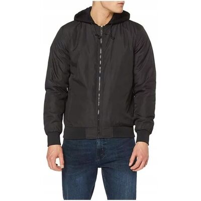 Inny producent INTERVAL CZARNA KURTKA BOMBER Z DZIANINOWYMI WYKOŃCZENIAMI M 16_A Inny producent INTERVAL CZARNA KURTKA BOMBER Z DZIANINOWYMI WYKOŃCZENIAMI M 16_A