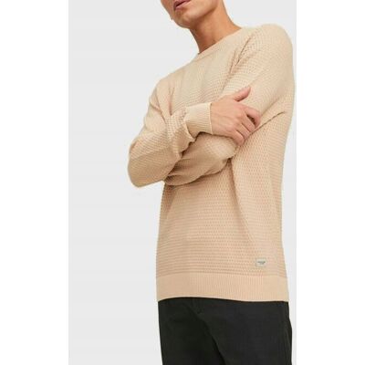 Inny producent JACK&JONES; BEŻOWY SWETER MĘSKI Z BAWEŁNY O KRATKOWYM WZORZE XS 6FA Inny producent JACK&JONES; BEŻOWY SWETER MĘSKI Z BAWEŁNY O KRATKOWYM WZORZE XS 6FA