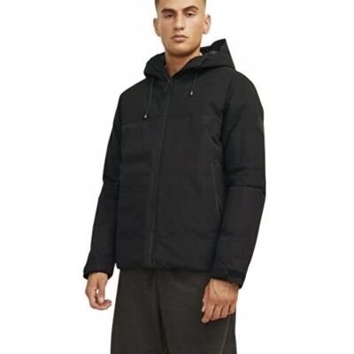 JACK&JONES JACK & JONES CZARNA KURTKA Z KAPTUREM I OCIEPLENIEM DO BIODER XXL J9A JACK&JONES JACK & JONES CZARNA KURTKA Z KAPTUREM I OCIEPLENIEM DO BIODER XXL J9A