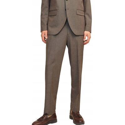 JACK&JONES JACK & JONES ELEGANCKIE SPODNIE BRĄZOWE MĘSKIE W KANT 50 J9A JACK&JONES JACK & JONES ELEGANCKIE SPODNIE BRĄZOWE MĘSKIE W KANT 50 J9A